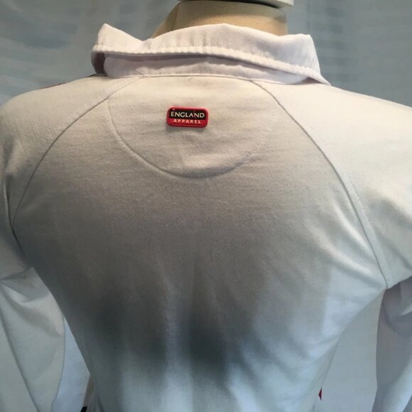 England Rose Polo Shirt Rugby Badge Nations Supporter Top Clothes Boys Sz 11-12 - Picture 3 of 8